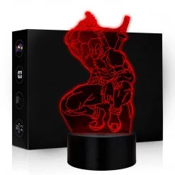 Mily Marvel Deadpool Acrylic LED Lamp Figures