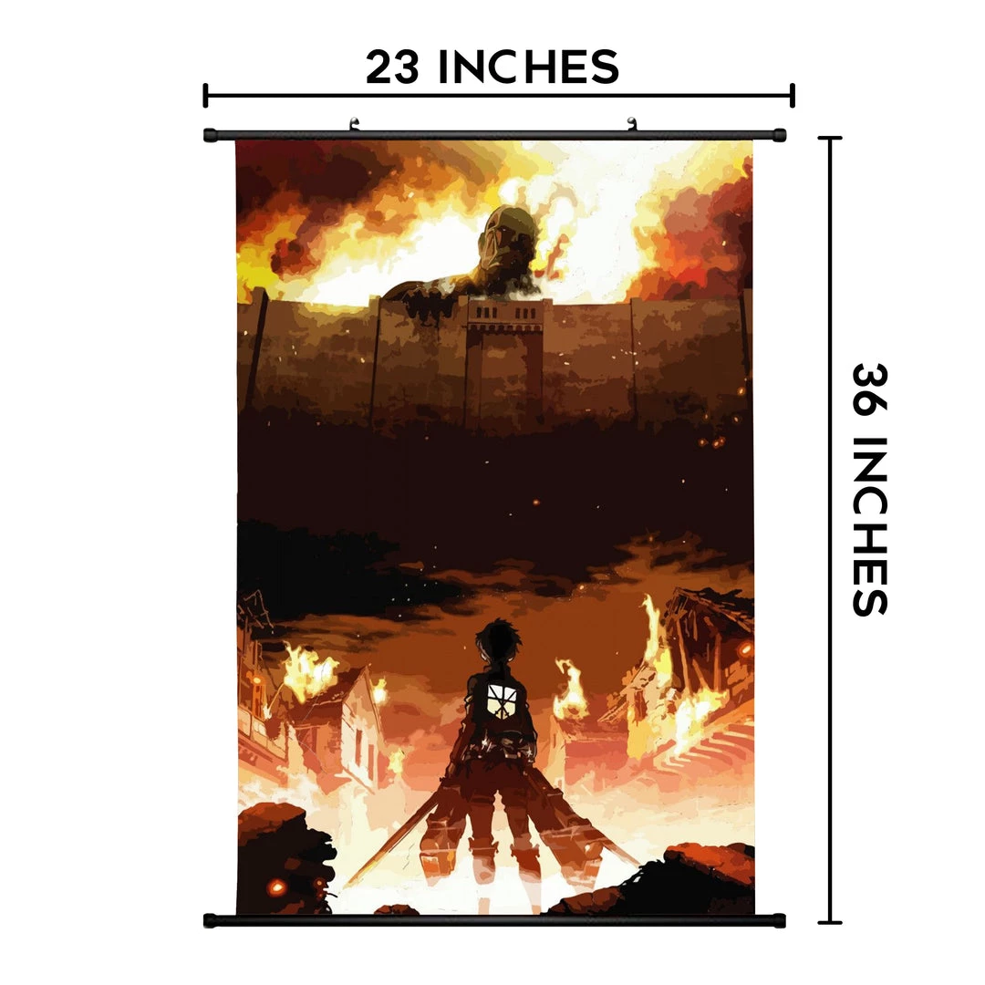Mily Attack On Titan Season 23 X 36 Inch Wall Scroll Poster 4 Mily Attack On Titan Season 23 X 36 Inch Wall Scroll Poster