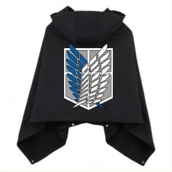 Mily Attack On Titan Black Short Cloak Apparel