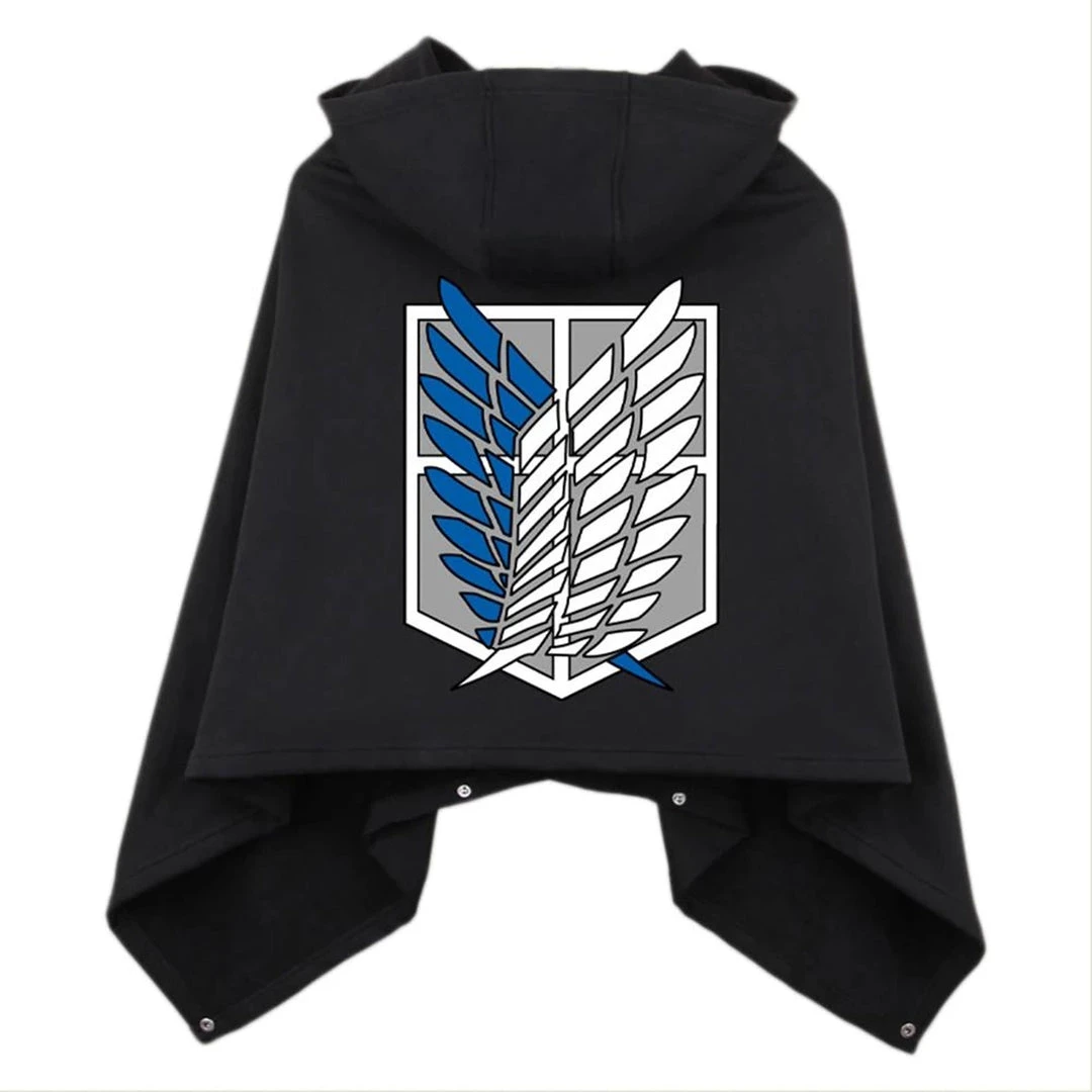 Mily Attack On Titan Black Short Cloak Apparel 4 Mily Attack On Titan Black Short Cloak Apparel