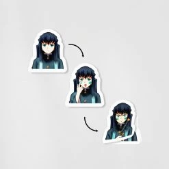 Mily Demon Slayer Muichiro Lenticular Sticker Home Décor