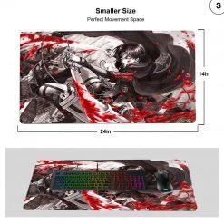 Mily Attack On Titan Levi Playmat TCG Supplies