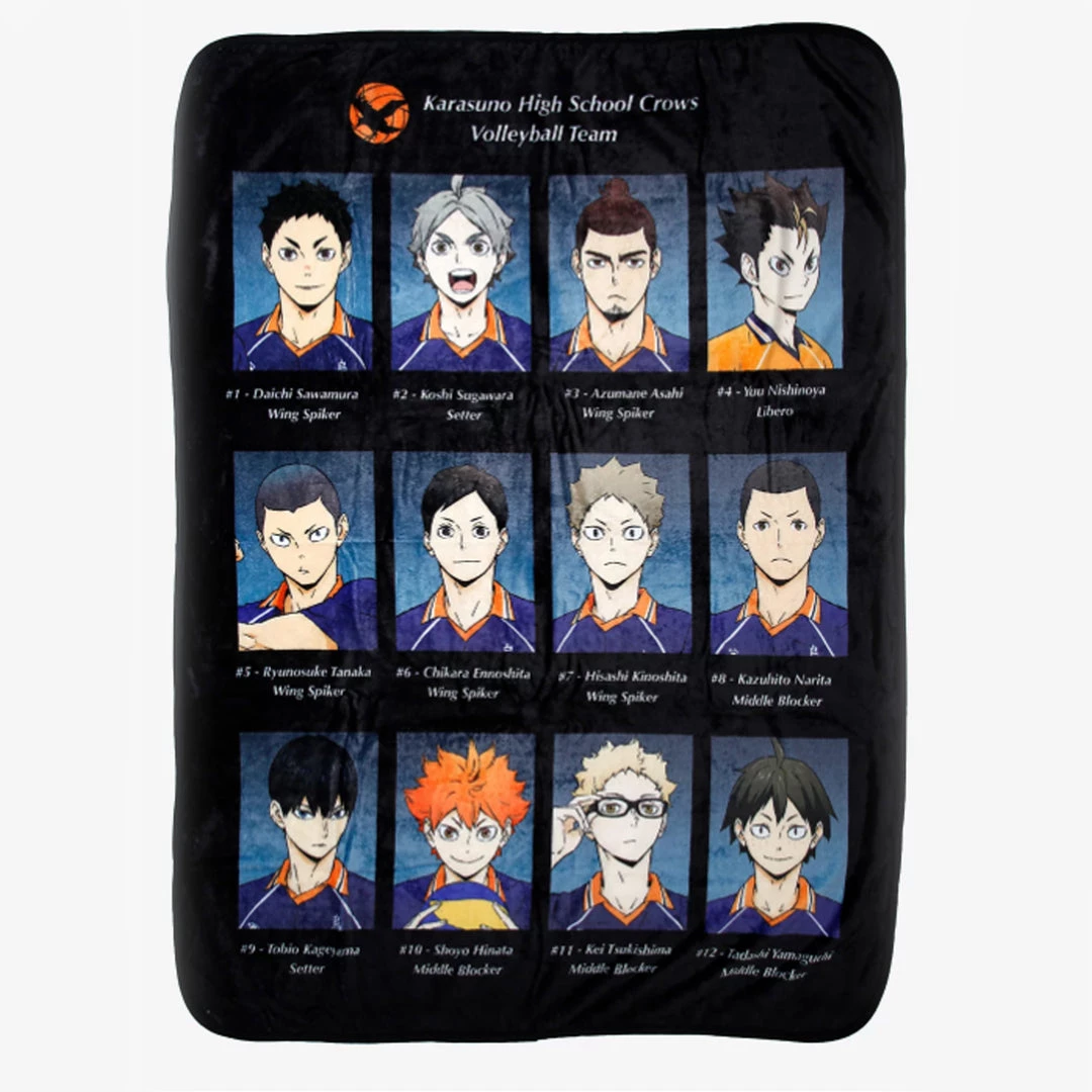 Hot Topic Haikyu!! Karasuno High Volleyball Team Yearbook Photo Throw Blanket 3 Hot Topic Haikyu!! Karasuno High Volleyball Team Yearbook Photo Throw Blanket
