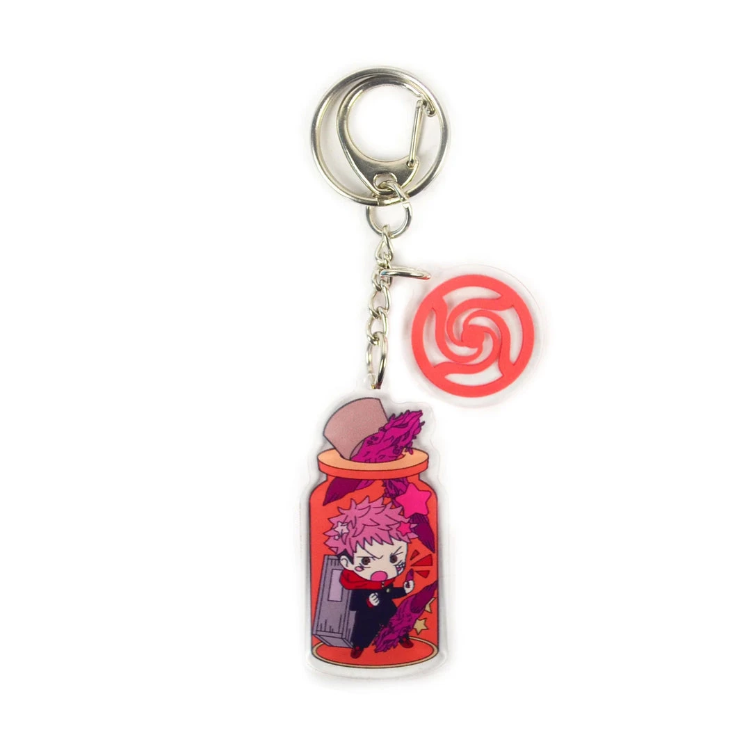 Mily Jujutsu Kaisen Character Jar Acrylic Keychain Itadori 3 Mily Jujutsu Kaisen Character Jar Acrylic Keychain Itadori