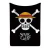 Mily One Piece Straw Hat Crew Throw Blanket