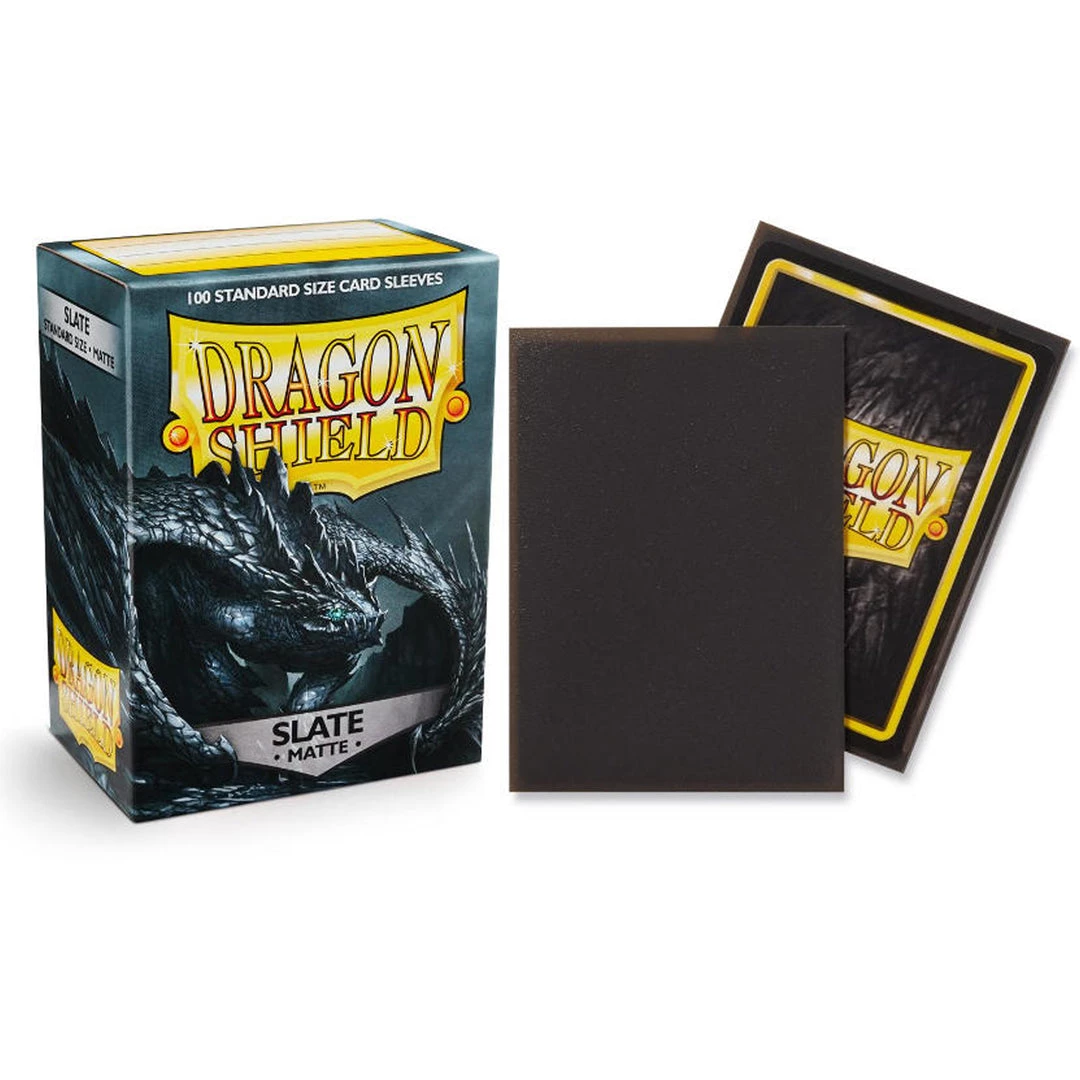 GTS DRAGON SHIELD CARD SLEEVES: MATTE SLATE (BOX OF 100) 3 GTS DRAGON SHIELD CARD SLEEVES: MATTE SLATE (BOX OF 100)