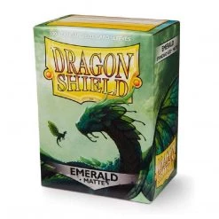 GTS DRAGON SHIELD CARD SLEEVES: MATTE EMERALD (BOX OF 100) TCG Supplies
