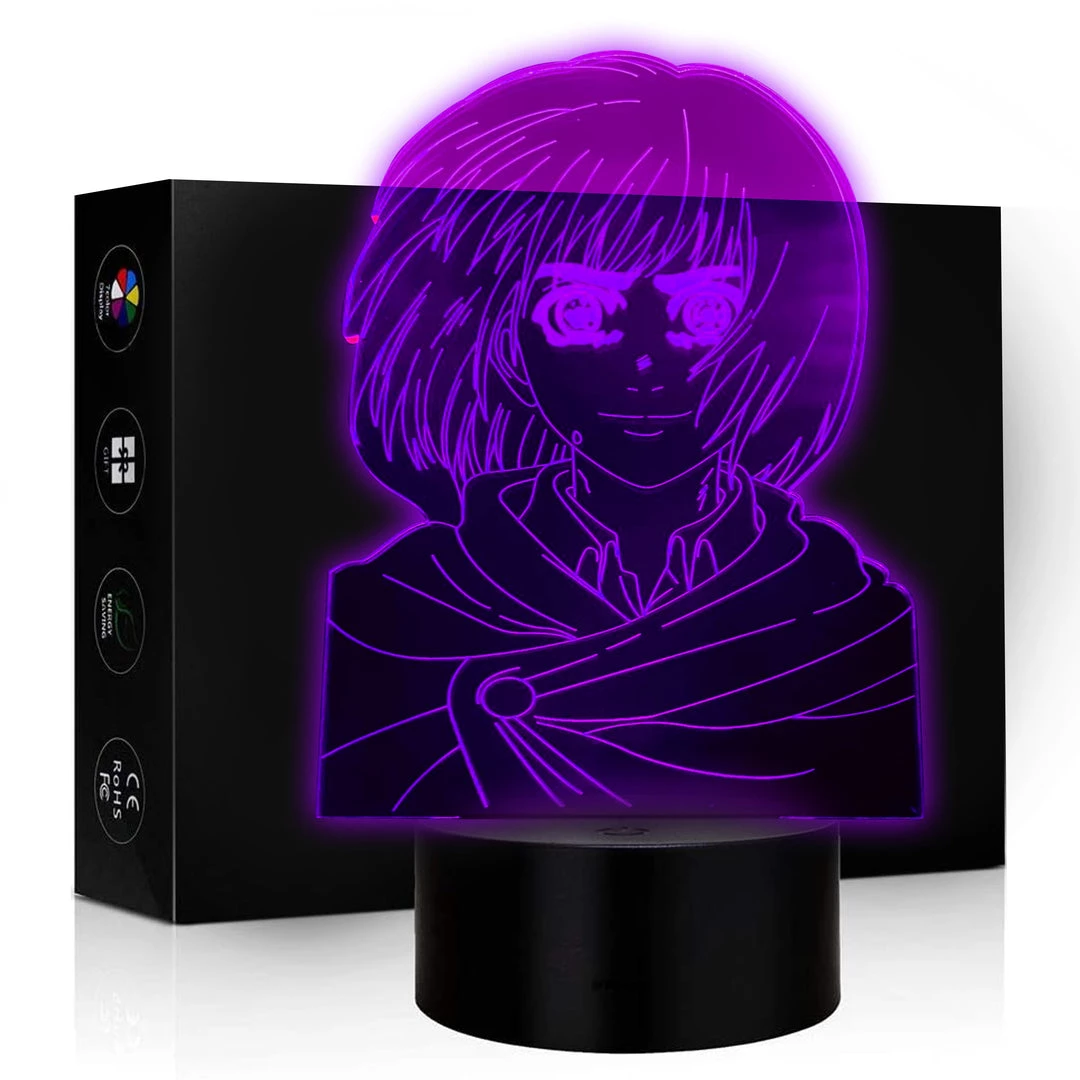 Mily Attack On Titan Armin Acrylic LED Lamp Figures 3 Mily Attack On Titan Armin Acrylic LED Lamp Figures