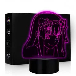 Mily Darling In The FranXX Zero Two Bows Acrylic LED Lamp