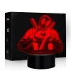 Mily Marvel Deadpool Heart Acrylic LED Lamp Figures
