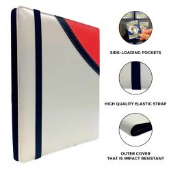 Mily Totem World Red White Stitched Poke Ball Theme 9-Pocket Binder 9 Mily Totem World Red White Stitched Poke Ball Theme 9-Pocket Binder