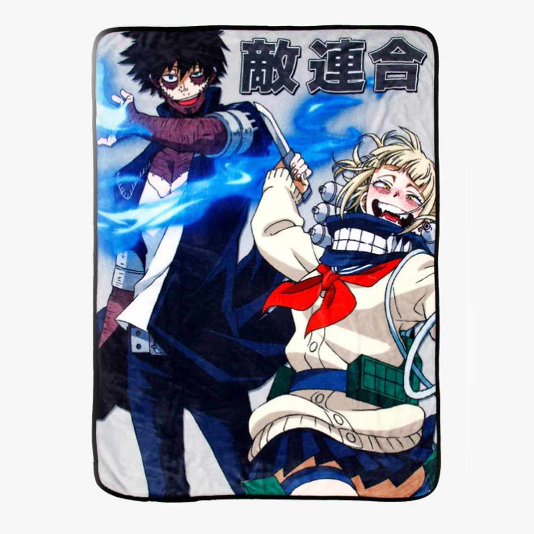 Hot Topic Lifestyle My Hero Academia Dabi & Himiko Toga Throw Blanket 3 Hot Topic Lifestyle My Hero Academia Dabi & Himiko Toga Throw Blanket