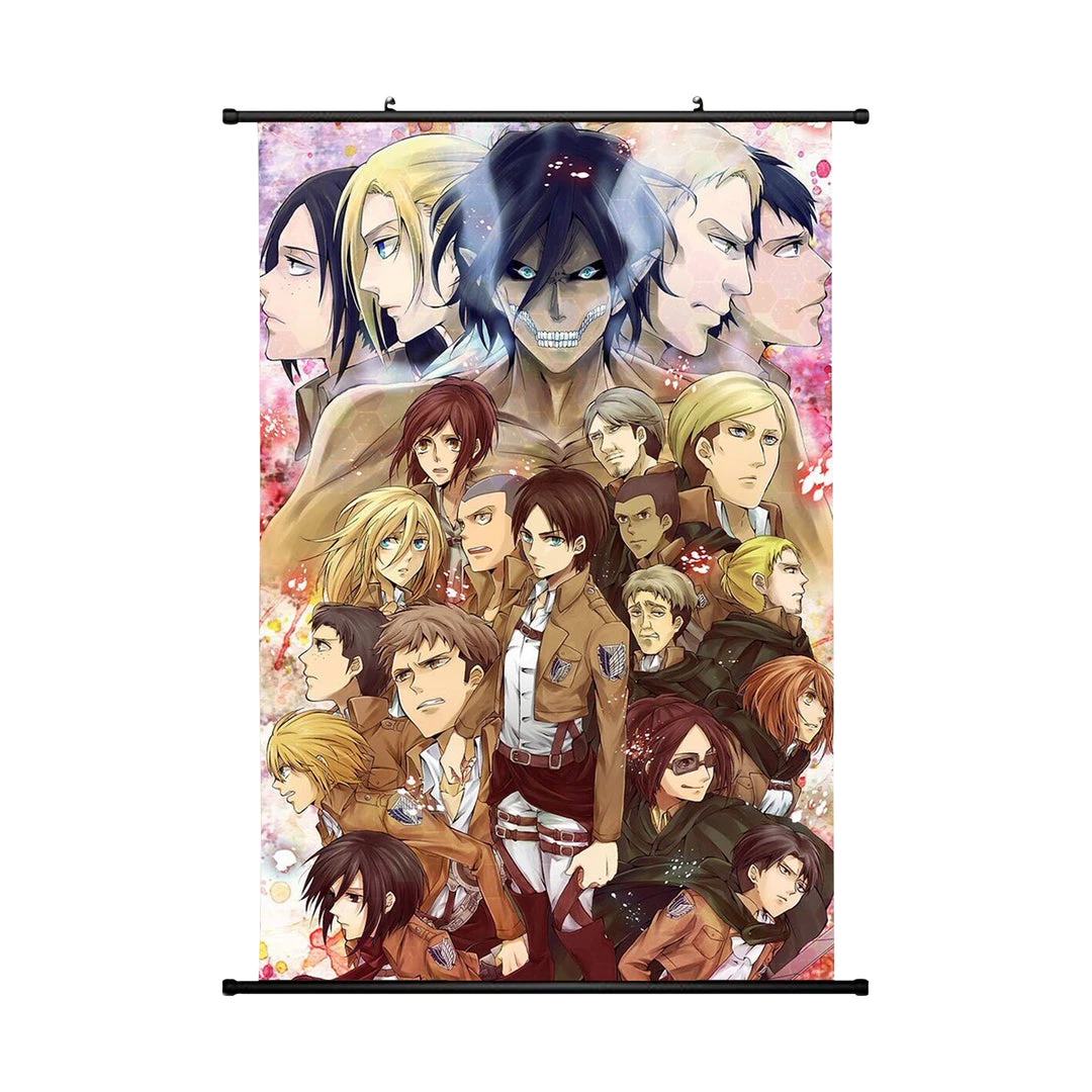 Mily Home Décor Attack On Titan Collage 23 X 36 Inch Wall Scroll Poster 3 Mily Home Décor Attack On Titan Collage 23 X 36 Inch Wall Scroll Poster