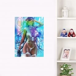 Mily Pokemon Nessa Night Out "5 X 7" Metallic Glossy Art Print Lifestyle 7 Mily Pokemon Nessa Night Out