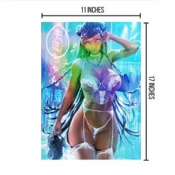 Mily Pokemon Nessa Night Out "11 X 17" Metallic Glossy Art Print