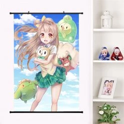 Mily Pokemon Rowlet And Girl 23 X 36 Inch Wall Scroll Poster