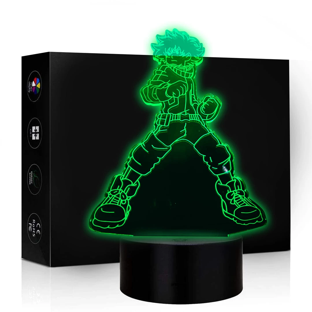 Mily My Hero Academia Deku Acrylic LED Lamp 3 Mily My Hero Academia Deku Acrylic LED Lamp