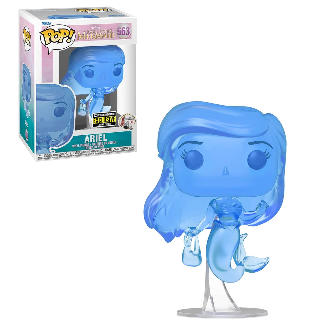 Entertainment Earth Funko Pop! #563 Disney The Little Mermaid Ariel Blue Translucent - EE Exclusive Figures 3 Entertainment Earth Funko Pop! #563 Disney The Little Mermaid Ariel Blue Translucent - EE Exclusive Figures