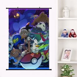 Mily Pokemon Bea And Pokemon 23 X 36 Inch Wall Scroll Poster