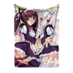 Mily Nekopara Chocola And Vanilla Throw Blanket