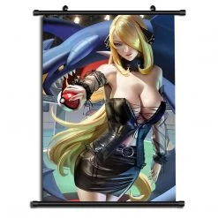 Mily Pokemon Cynthia & Garchomp 23 X 36 Inch Wall Scroll Poster