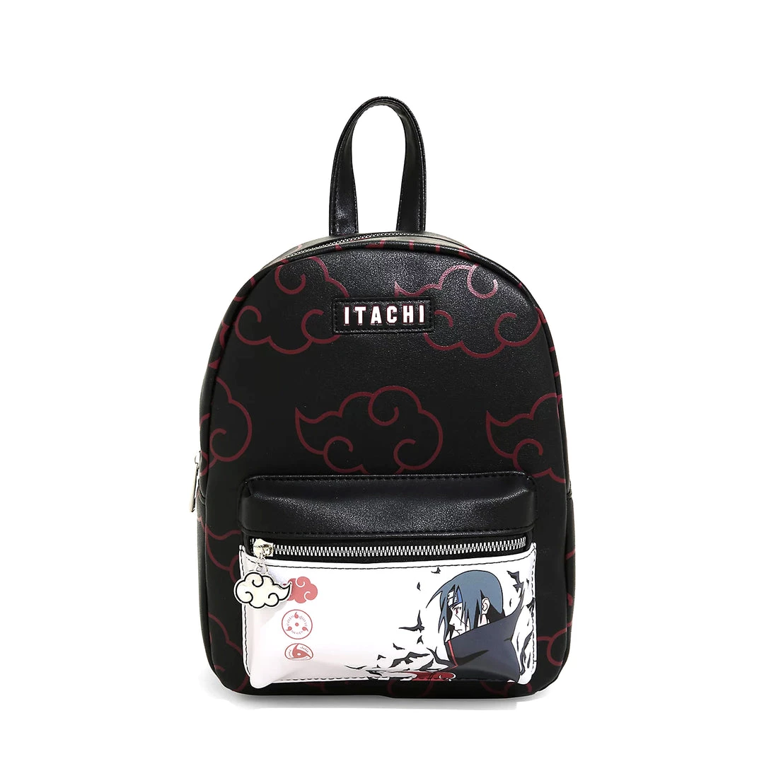 Mily Naruto Akatsuki Print And Itachi Artwork Mini Backpack Accessories 3 Mily Naruto Akatsuki Print And Itachi Artwork Mini Backpack Accessories