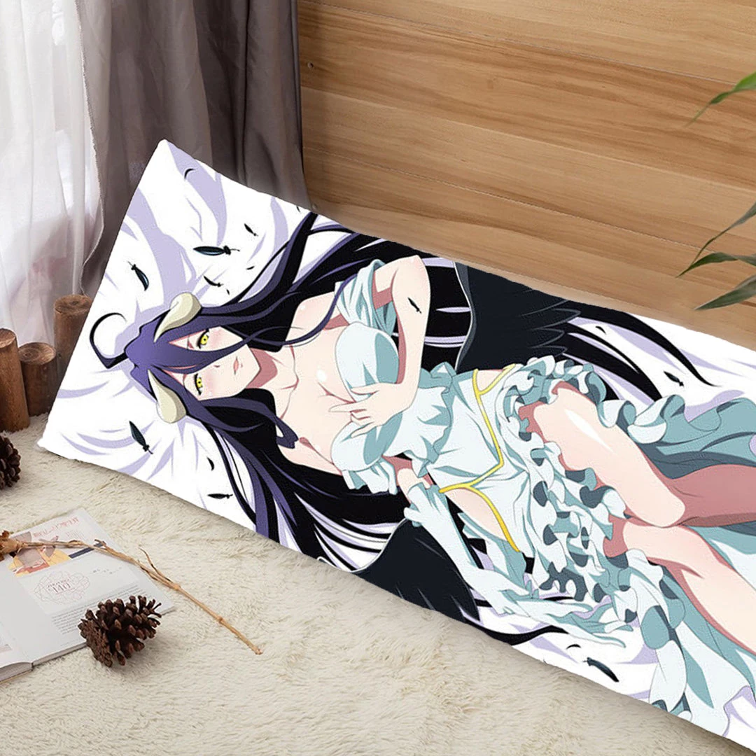 Mily Overlord Albedo Feathers Body Pillow Cover Lifestyle 6 Mily Overlord Albedo Feathers Body Pillow Cover Lifestyle