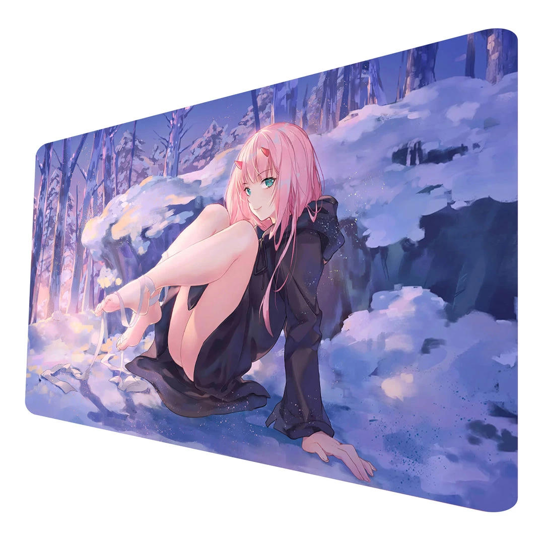 Mily TCG Supplies Darling In The FranXX Zero Two Snow Playmat 3 Mily TCG Supplies Darling In The FranXX Zero Two Snow Playmat
