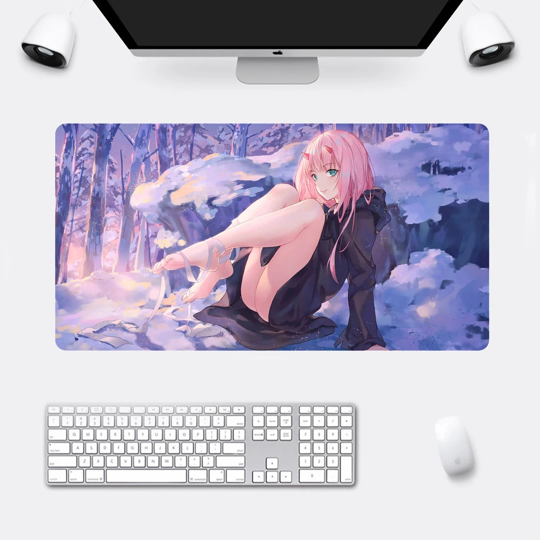 Mily TCG Supplies Darling In The FranXX Zero Two Snow Playmat 6 Mily TCG Supplies Darling In The FranXX Zero Two Snow Playmat