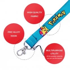 Mily Pokémon Pikachu Teal Lanyard