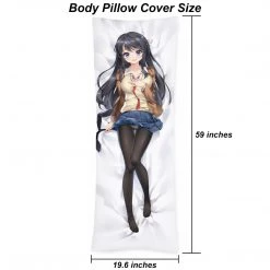 Mily Lifestyle Rascal Does Not Dream Of Bunny Girl Senpai Mai Sakurajima Body Pillow Cover