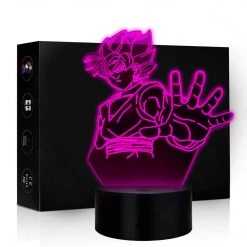 Mily Dragon Ball Goku Black Super Saiyan Rose Acrylic LED Lamp Figures