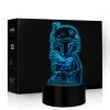 Mily Star Wars Chibi Boba Fett Acrylic LED Lamp Figures