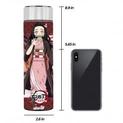 Mily Demon Slayer Nezuko Temperature Display Thermal Bottle