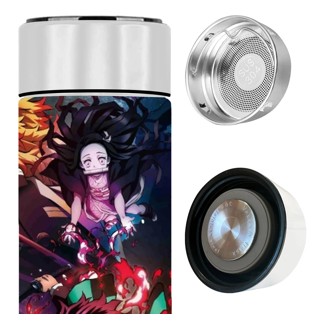 Mily Demon Slayers Movie Promo Art Temperature Display Thermal Bottle 6 Mily Demon Slayers Movie Promo Art Temperature Display Thermal Bottle