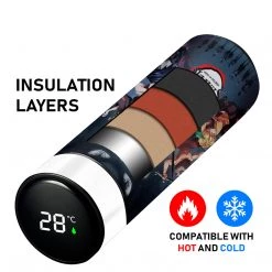 Mily Demon Slayer Season 1 Promo Temperature Display Thermal Bottle