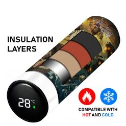 Mily Attack On Titan Final Season Promo Art Temperature Display Thermal Bottle Lifestyle