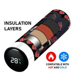 Mily Naruto Itachi Uchiha Temperature Display Thermal Bottle 11 Mily Naruto Itachi Uchiha Temperature Display Thermal Bottle
