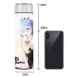 Mily Lifestyle Re:Zero Rem And Ram Temperature Display Thermal Bottle