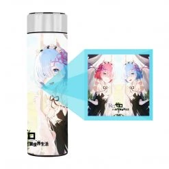 Mily Lifestyle Re:Zero Rem And Ram Temperature Display Thermal Bottle