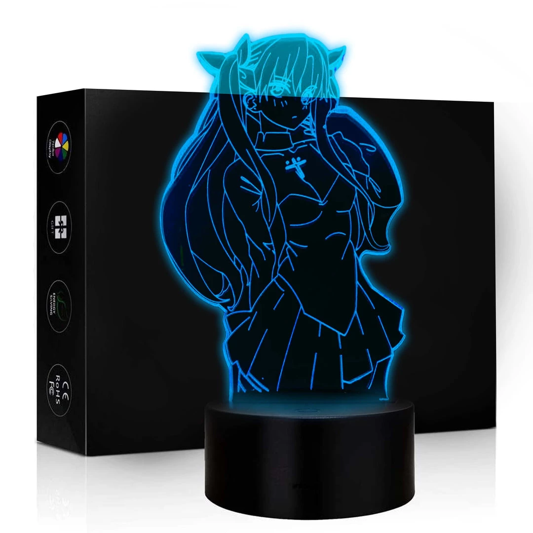 Mily Fate Rin Tohsaka Acrylic LED Lamp 3 Mily Fate Rin Tohsaka Acrylic LED Lamp