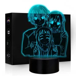 Mily Figures Sword Art Online Kirito Asuna Yui Acrylic LED Lamp