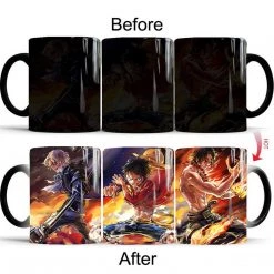 Mily One Piece Three Brothers Heat Reveal Mug Lifestyle