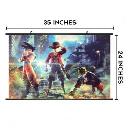 Mily Jump Force Main Three 23 X 36 Inch Wall Scroll Poster Home Décor