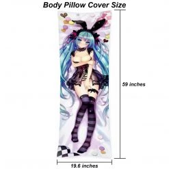 Mily Vocaloid Hatsune Miku Bunny & Cat Body Pillow Cover
