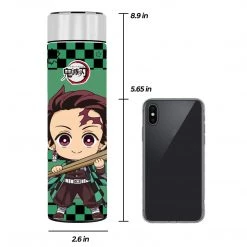 Mily Demon Slayer Chibi Tanjiro Temperature Display Thermal Bottle