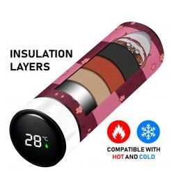 Mily Demon Slayer Chibi Nezuko Temperature Display Thermal Bottle Lifestyle