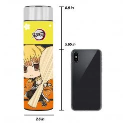 Mily Lifestyle Demon Slayer Chibi Zenitsu Temperature Display Thermal Bottle