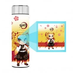 Mily Demon Slayer Chibi Rengoku Temperature Display Thermal Bottle