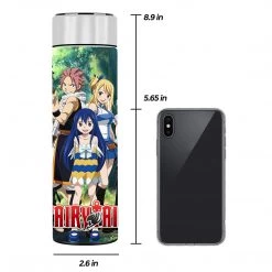 Mily Fairy Tail Characters Temperature Display Thermal Bottle Lifestyle